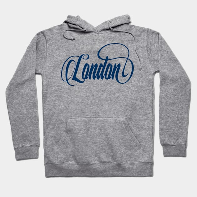 Inspired by London / Blue Hoodie by MrKovach